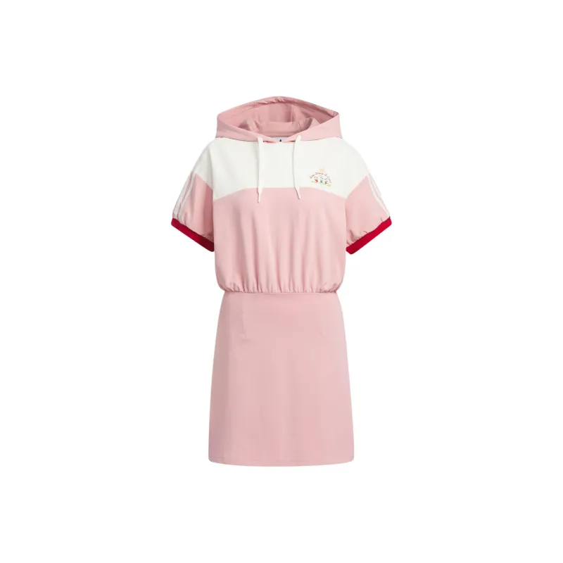 Adidas x Disney Collaboration DISNEY HDL DRESS Short Sleeved Dresses Women's Miracle Purple Pink-0