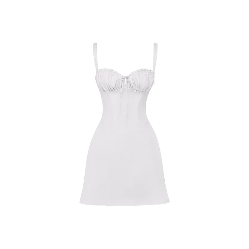 HOUSE OF CB Slip Dress Women's White/White-5