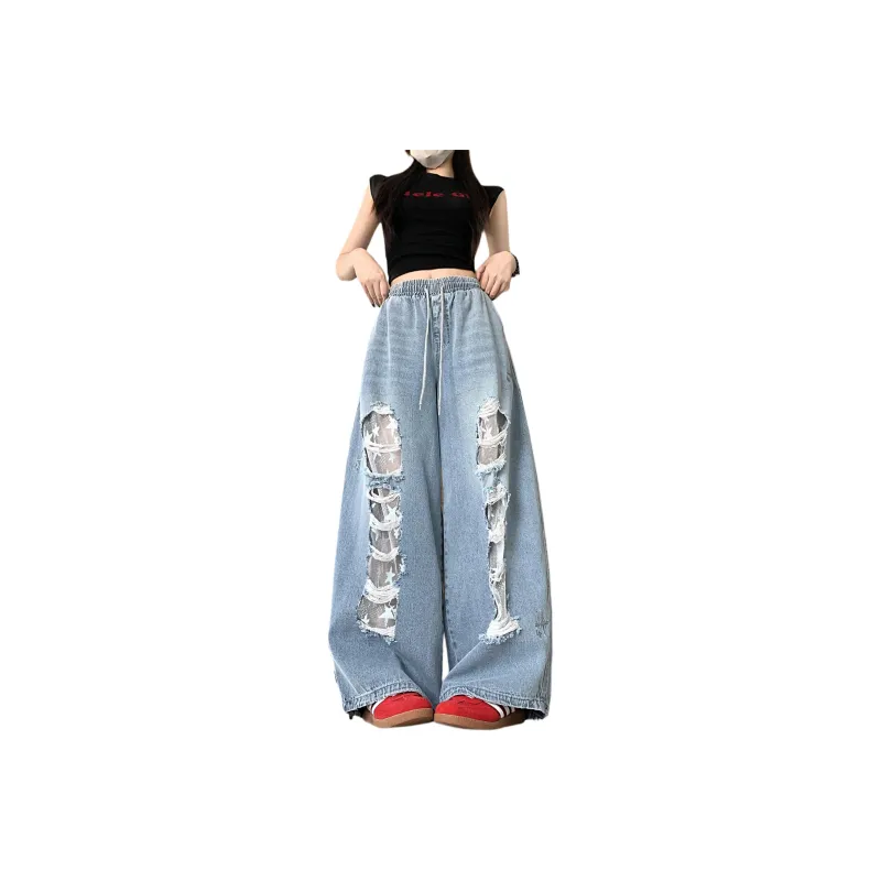 Mu Xiao Xin Jeans Women's Blue-0