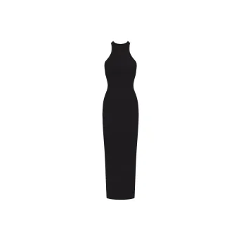 SKIMS SOFT LOUNGE LONG TANK DRESS Sleeveless Dress Women's ONYX/Onyx