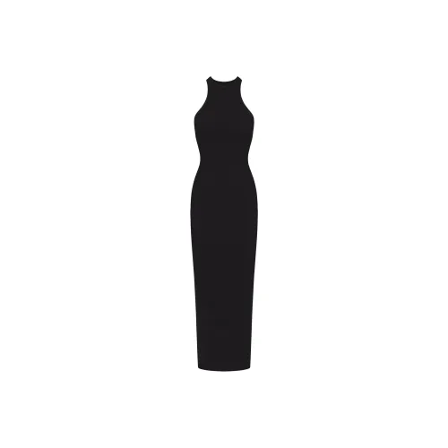SKIMS SOFT LOUNGE LONG TANK DRESS Sleeveless Dress Women's ONYX/Onyx