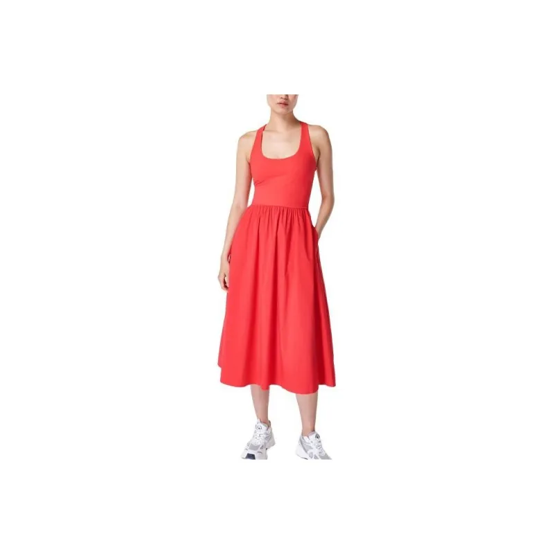 Sweaty Betty Sleeveless Dress Women's Tulip Red-0