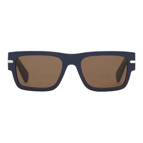 FERRAGAMO Metal Rectangular Sunglasses Men's Blue