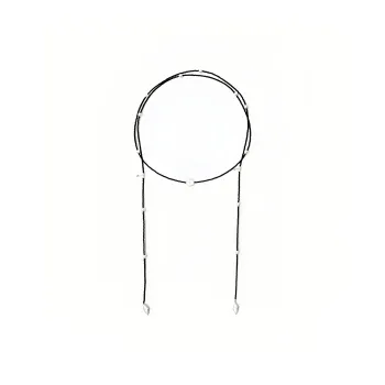 MUYANG Black Spinel Necklaces Women's