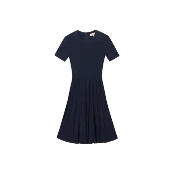 MICHAEL KORS Short Sleeved Dress Women's Navy Blue