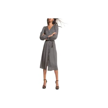 MICHAEL KORS SS23 Long-Sleeved Dresses Women's Black