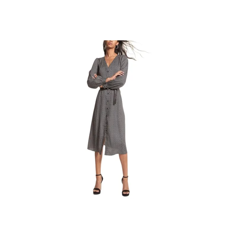 MICHAEL KORS SS23 Long-Sleeved Dresses Women's Black-0