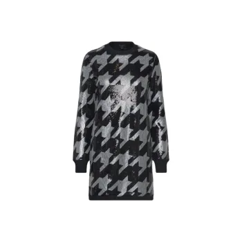 ALLSAINTS Long-Sleeved Dresses Women's Black White