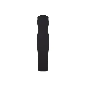 SKIMS FITS EVERYBODY SLEEVELESS MOCK NECK DRESS Sleeveless Dress Women's ONYX/Onyx