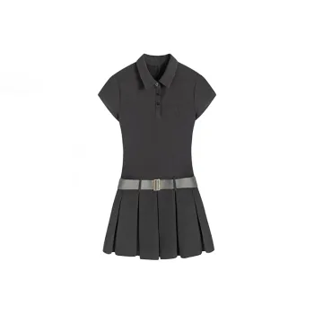 7 SEVFUN Short Sleeved Dress Women's Dark Gray