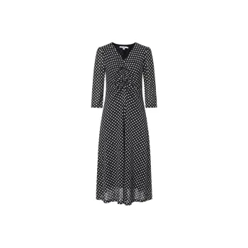 JZ. ANNAKRO Long Sleeved Dress Women's Floral Black