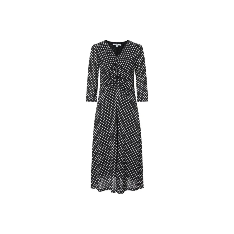 JZ. ANNAKRO Long Sleeved Dress Women's Floral Black-0