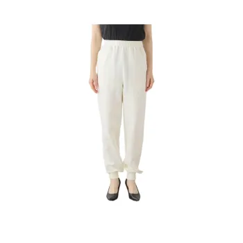 PLAGE Knitted Sports Pants Women's White
