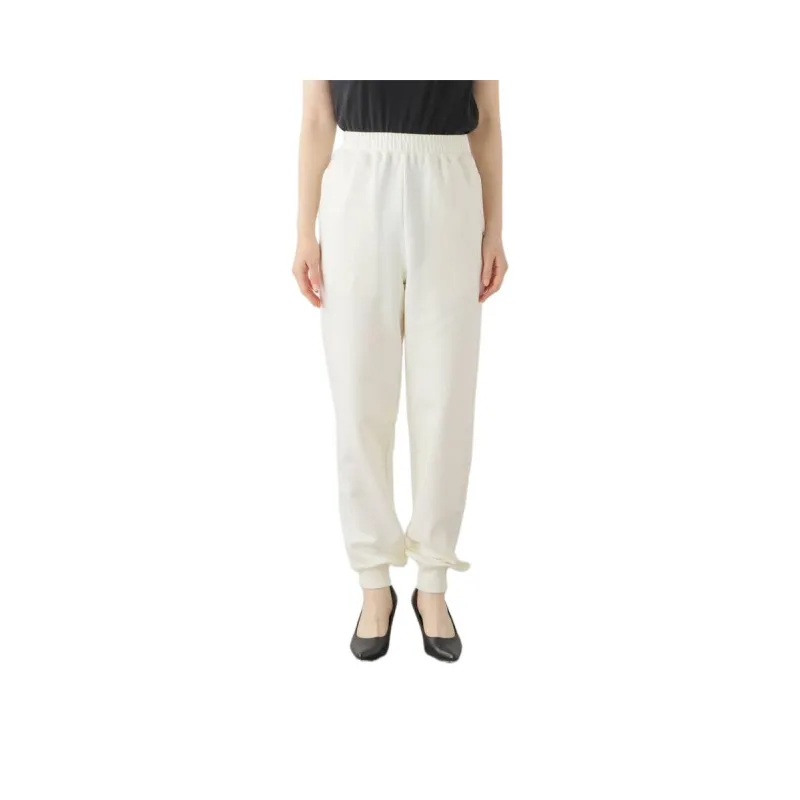 PLAGE Knitted Sports Pants Women's White-0