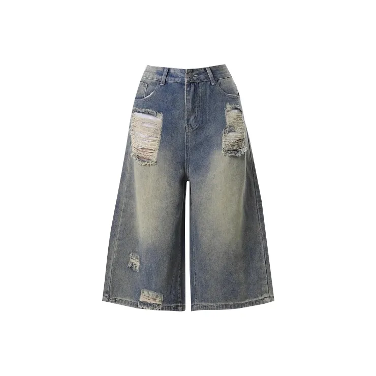 LESS BEARS Jeans Unisex Vintage Gray-0