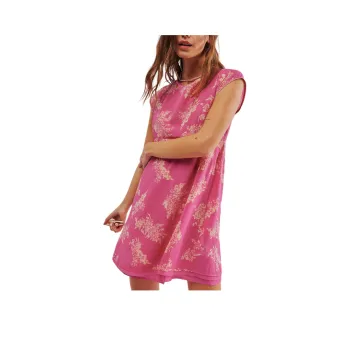 FREE PEOPLE Mazzy Mini Dress Short-Sleeved Dresses Women's Glam Combo/Glorious Group