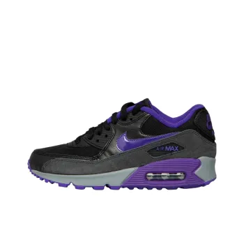 Nike Air Max 90 Anti Slip Wear Resistant Low Top Casual Running Shoes Women's Black Purple