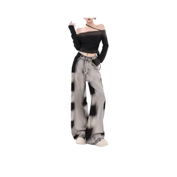 Ordifen Jeans Unisex Black Gray Color
