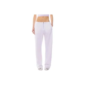 SAMI MIRO VINTAGE FW24 PORTERHOUSE SWEATPANTS IN WHITE TERRY Knitted Sports Pants Women's White