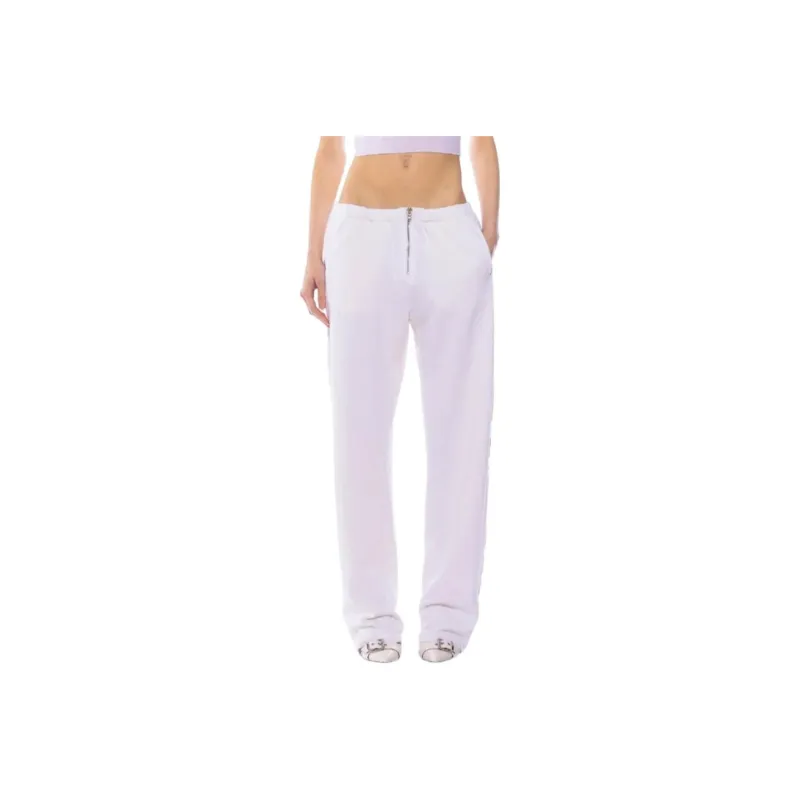 SAMI MIRO VINTAGE FW24 PORTERHOUSE SWEATPANTS IN WHITE TERRY Knitted Sports Pants Women's White-0