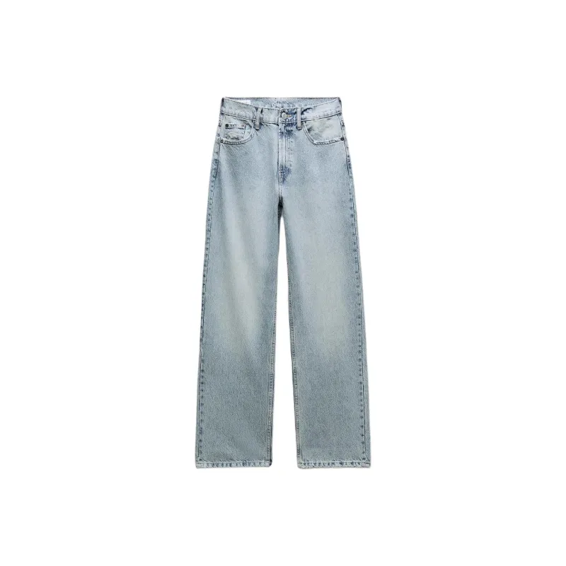 ZARA Trf Jeans Women's Light Blue-0