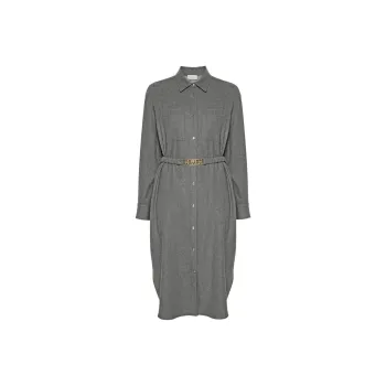 Moncler Logo Patch Chemisier Shirt Dress