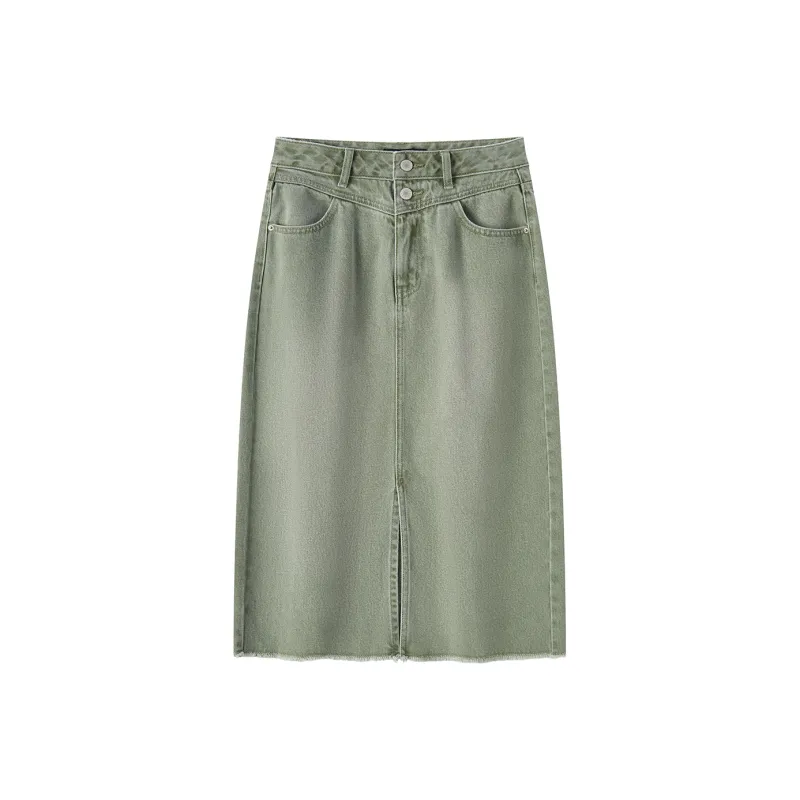 SEM/R Denim Long Skirts Women's-0