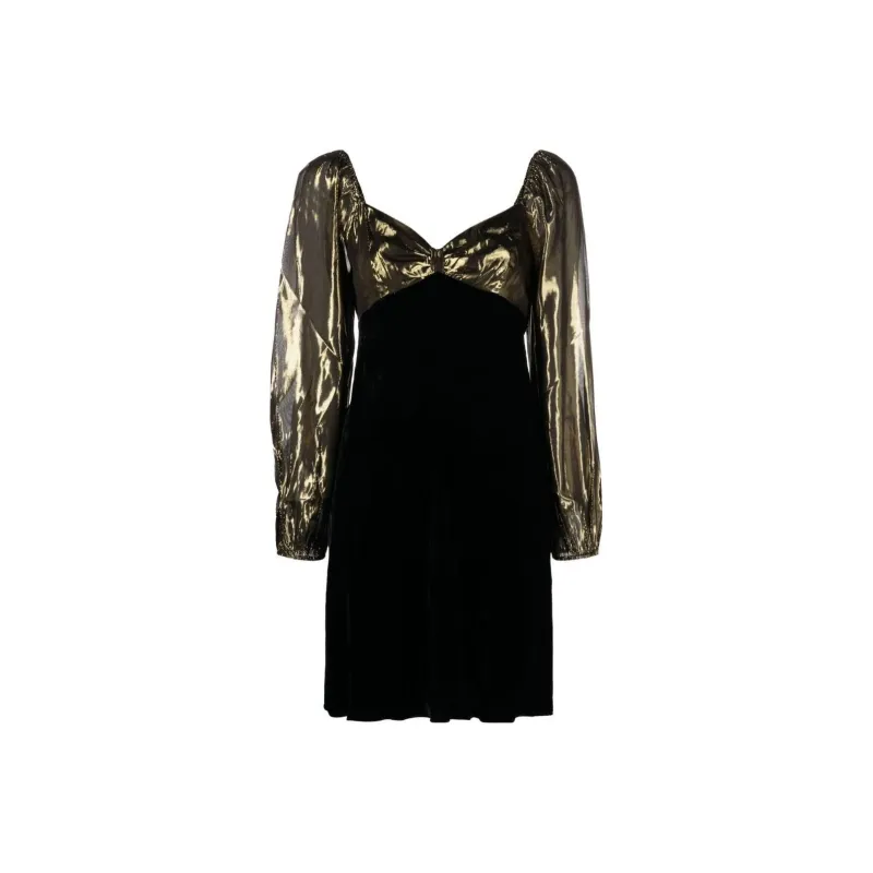 Rixo Long-Sleeved Dresses Women's Black-0