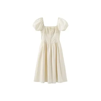 Cubic Short-Sleeved Dresses Women's