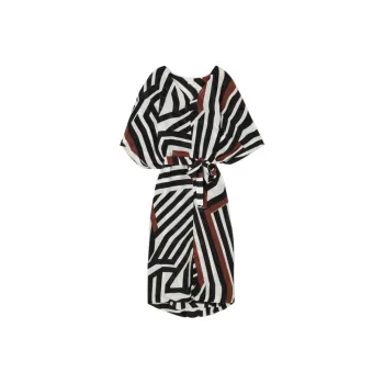MaxMara Short Sleeved Dress Women's Black White