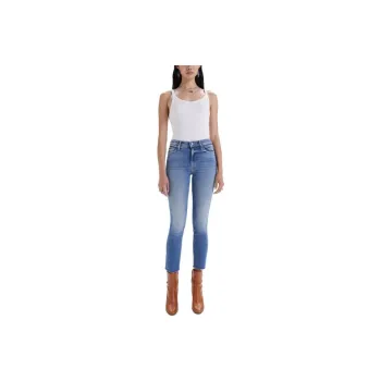 MOTHER Dazzler Straight-Leg Cropped Jeans