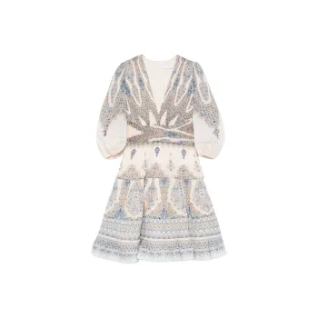 Zimmermann Pleated Mini Dress