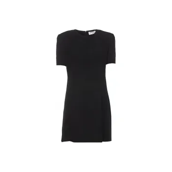 SAINT LAURENT SS24 Short Sleeved Dresses Women's Black