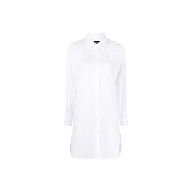 DIESEL Long Sleeved Dresses Women's White-0