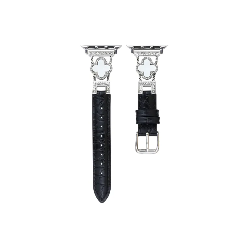 KVZUVUU Watch Band Apple Compatibility Metal Leather Material-22