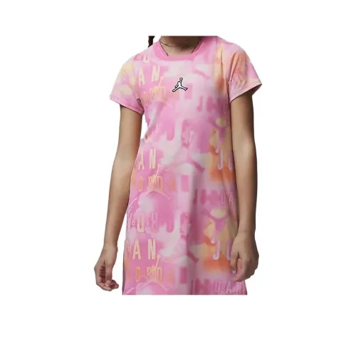 JORDAN Short Sleeved Dresses Women's Peach