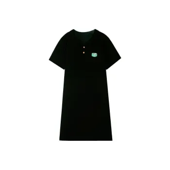 Gui'er Short-Sleeved Dresses Women's Black