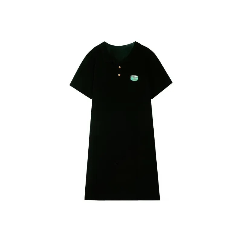 Gui'er Short-Sleeved Dresses Women's Black-0