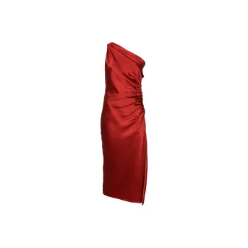 Michelle Mason Gathered detail Silk Dress
