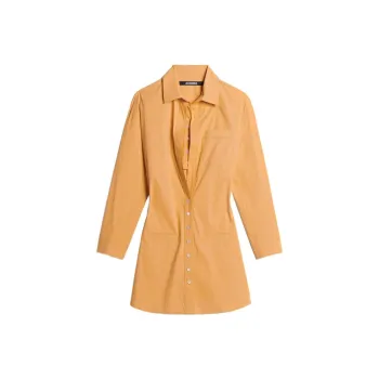 Jacquemus Long-Sleeved Dresses Women's Orange