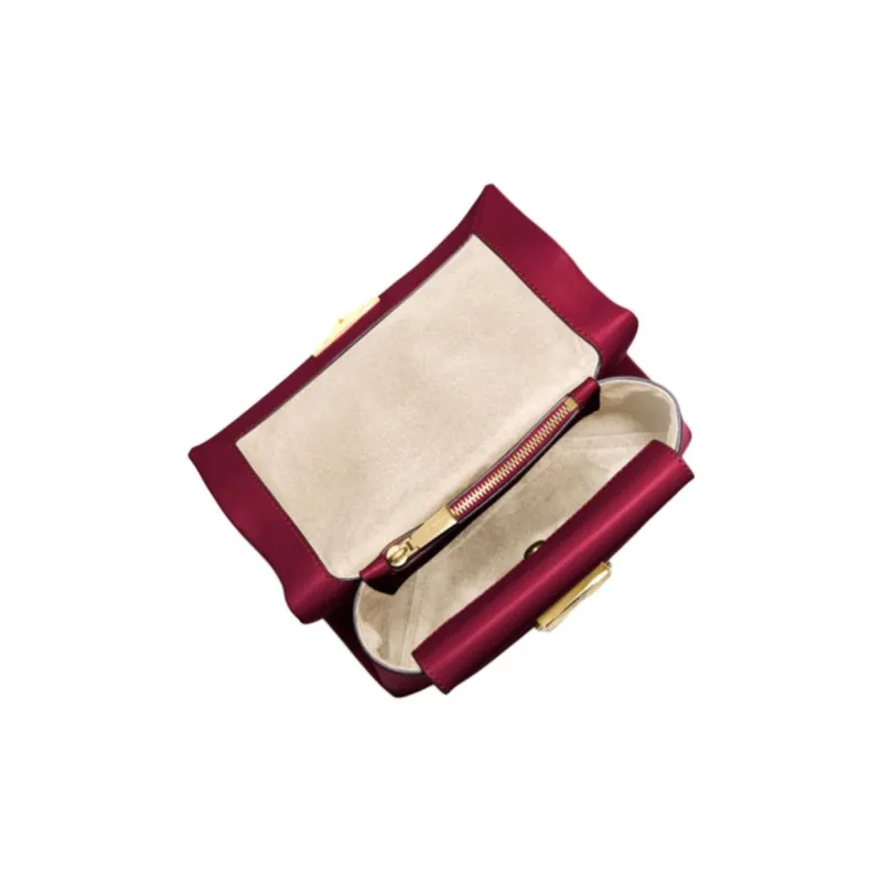 MICHAEL KORS Cece Cow Leather Shoulder Bag Crossbody Bag Medium Size Women's Berry Red-2
