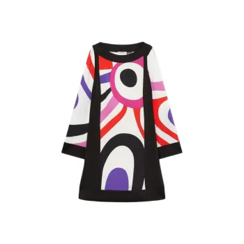 EMILIO PUCCI Marmo print Long sleeve Dress