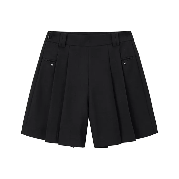 PEACEBIRD Casual Shorts Women's Black-0