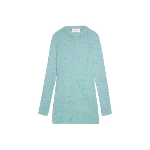 AMIPARIS Fluffy knit Long sleeve Minidress
