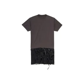 Balenciaga SS25 Short Sleeved Dress Regular Fit Women's Black