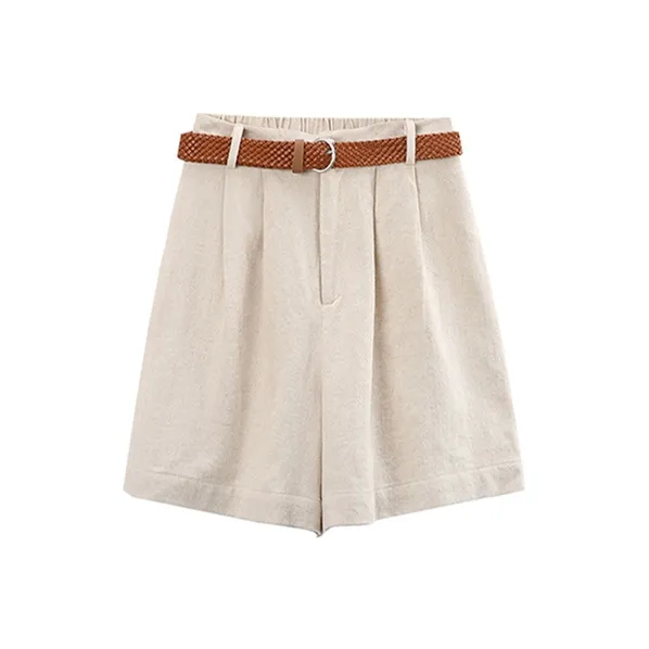 A Paradise For Awakening Casual Shorts Women's Beige-0