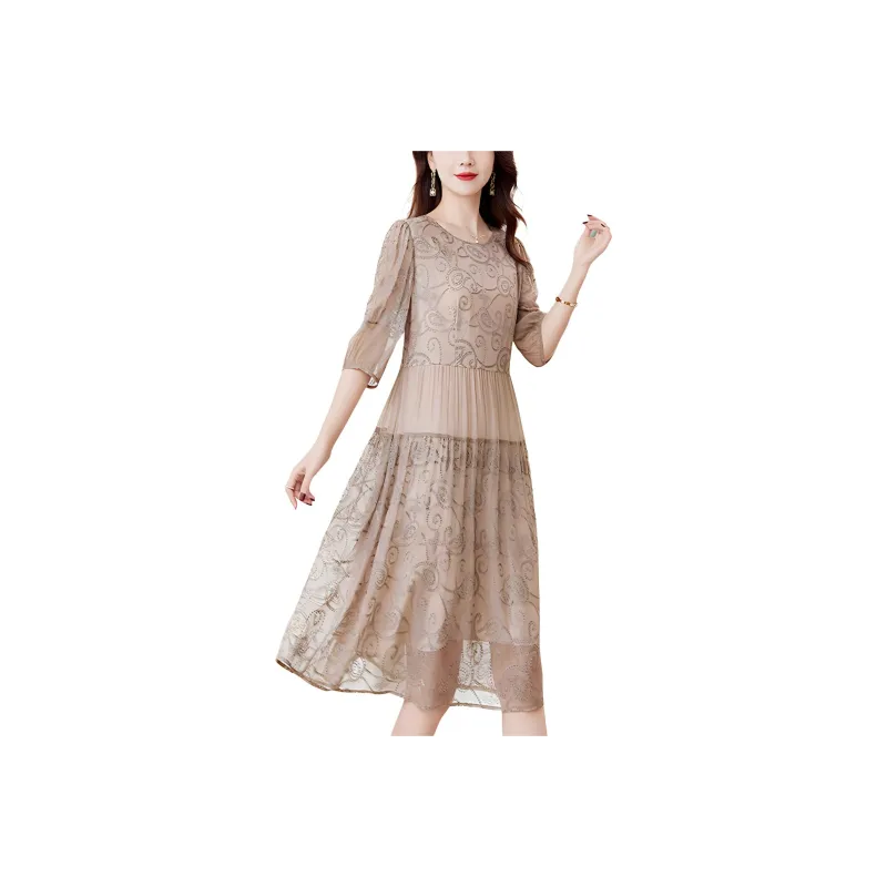 Ink Beauty Short Sleeved Dresses Women's-3