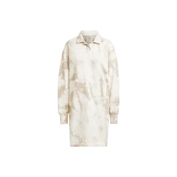 Adidas All Szn Long-Sleeved Dresses Women's Oxide Aluminum Color