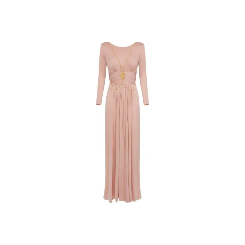 Elisabetta Franchi Long-Sleeved Dresses Women's Pink-0