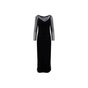 MaxMara Layered Long Sleeved Maxi Dress